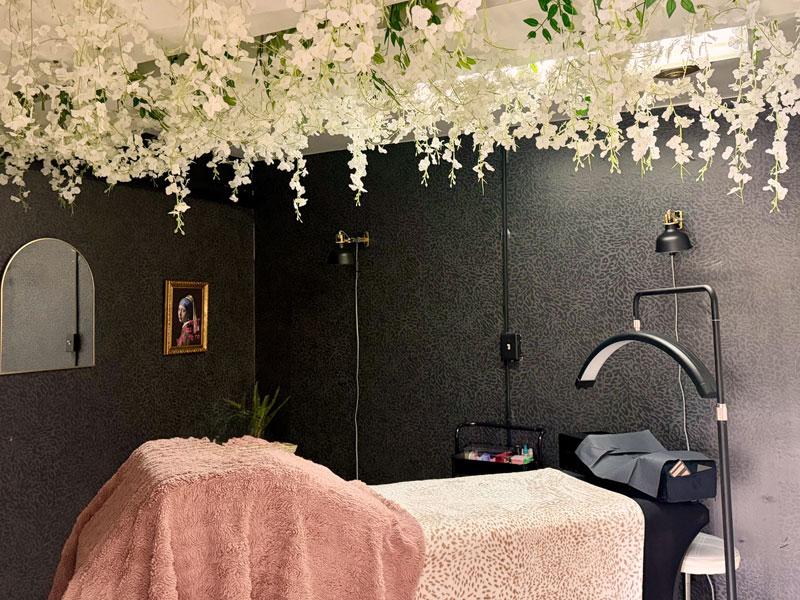 Interior of another one of Moxie Beauty Studio's treatment rooms