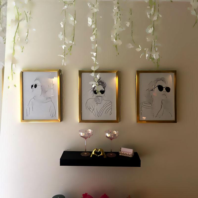 Artwork inside Moxie Beauty Studio